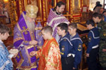 Фоторепортаж с закрытия IX Суворовских сборов. Божественная литургия